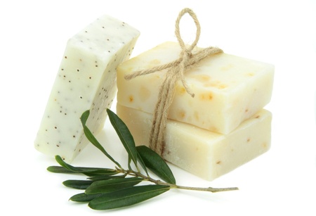 Handcrafted natural soap bars with olive branch — Pennsylvania Soaps